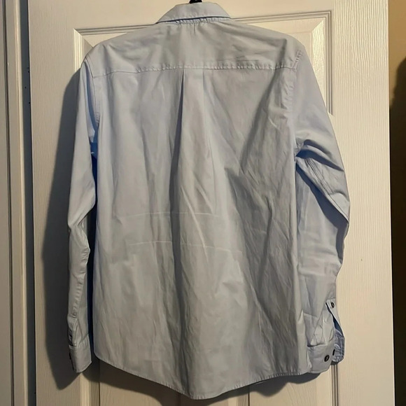 Eddie Bauer mens blue classic fit button down shirt size small - Picture 6 of 8